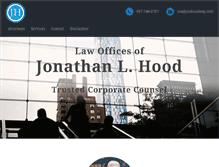 Tablet Screenshot of jonhoodesq.com
